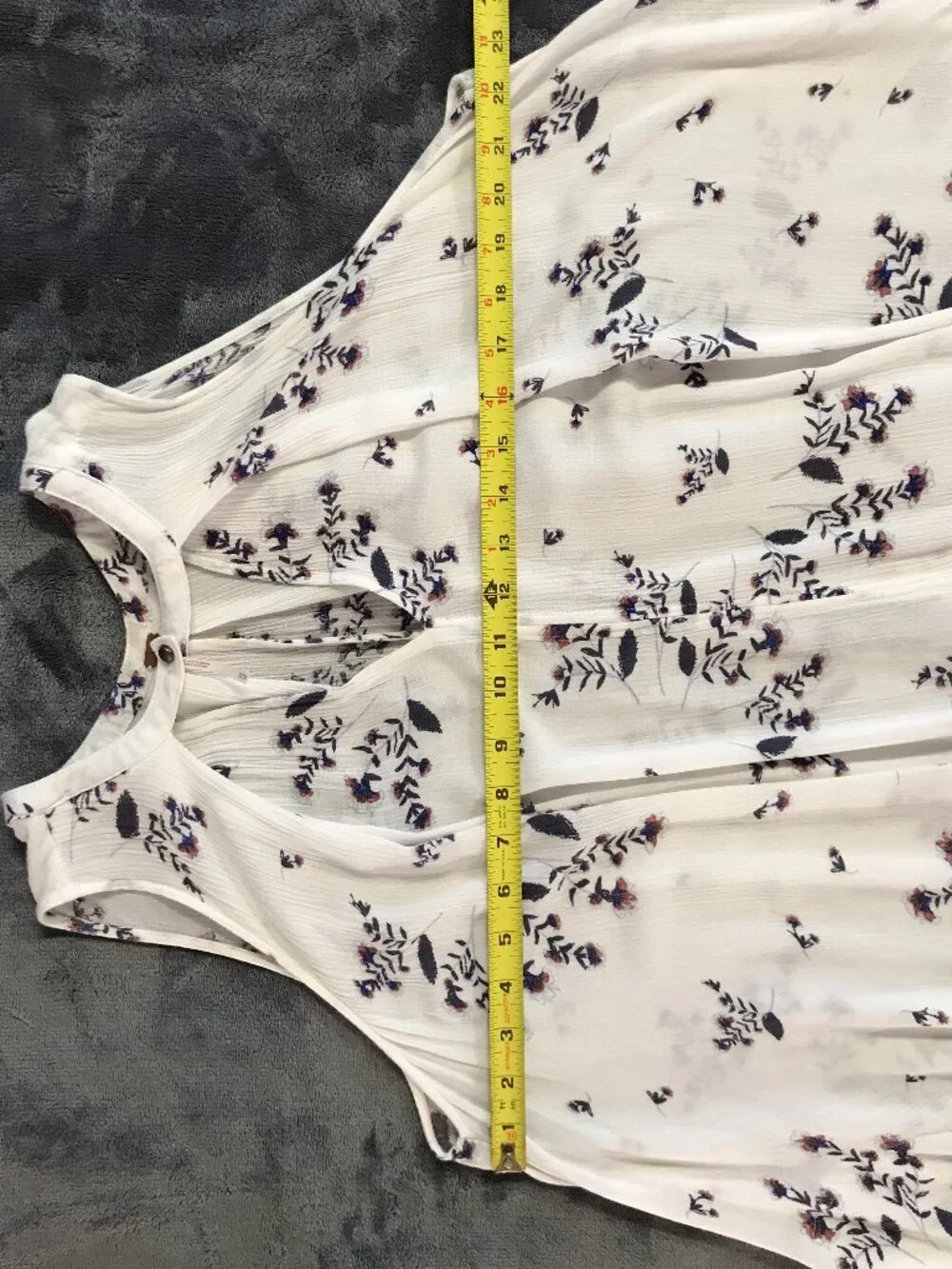 Free People Floral Swing Tunic Mini Dress XS Boho Rayon Pockets Oversized